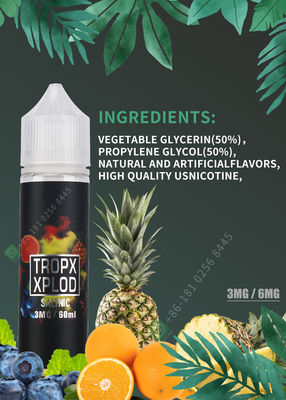 Вкус жидкостного 30ml 60ml Vape E-сигареты сока Vape E-жидкости никотина сока Vaping оранжевый