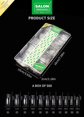 Custom Logo Nail Quick Building Extension Tool Full Cover Long Clear False Nail Tips Искусственные ногти для пальцев