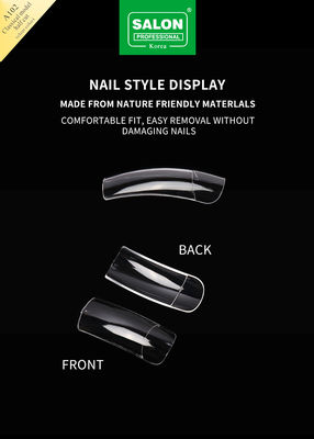 Custom Logo Nail Quick Building Extension Tool Full Cover Long Clear False Nail Tips Искусственные ногти для пальцев