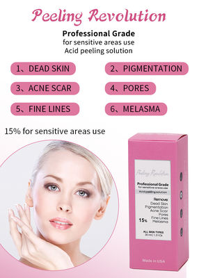 Эксфолирующая сыворотка для кожи 15% Peeling Solution Профессиональная сыворотка для эпиляции кожи