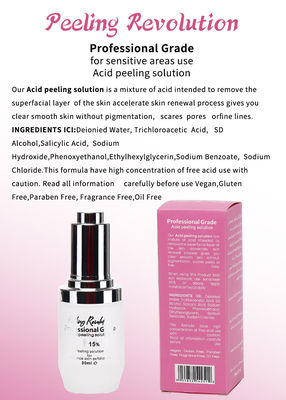 Эксфолирующая сыворотка для кожи 15% Peeling Solution Профессиональная сыворотка для эпиляции кожи