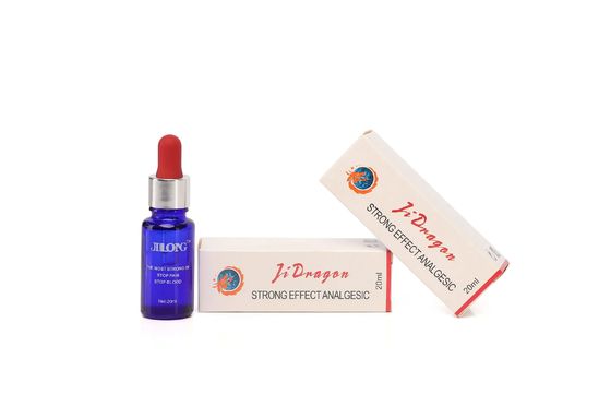 Быстродействующее средство для обезболивания татуировок Jilong 20 мл/флакон для облегчения боли, останавливает кровотечение и предотвращает аллергию