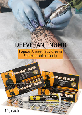 Сливк татуировки сливк Lidocaine Deeveeant облегчения боли цвет цацы 10g онемелой наркозной анти- не маслообразный белый розовый