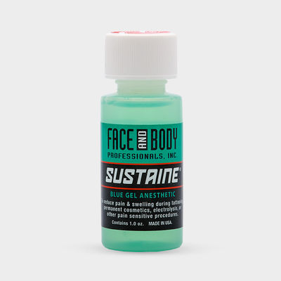 Татуировка голубого геля Sustaine Lidocaine наркозная немея анти- аллергию 1.2OZ