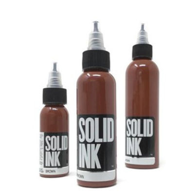 Пигмент татуировки пигмента 30ML 60ML 120ML 260ML макияжа твердых чернил татуировки Брауна чистый постоянный органический