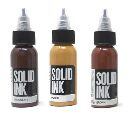 Пигмент татуировки пигмента 30ML 60ML 120ML 260ML макияжа твердых чернил татуировки Брауна чистый постоянный органический