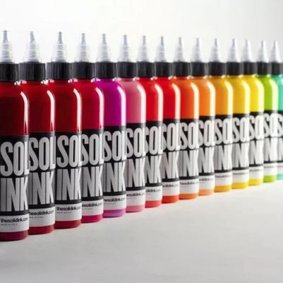 Не опасные цвета татуируют пигмент твердое 30ML 60ML чернил с глицерином