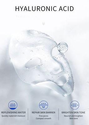 Чистая материальная Moisturizing лицевая кожа маски 7pcs Hyaluronic кисловочная плотная